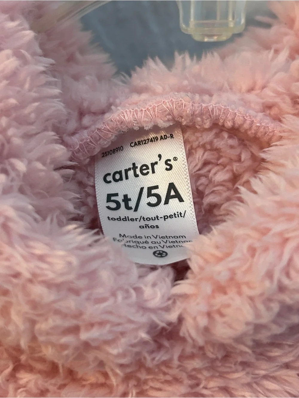 Carter's Plush Pink Sherpa Hooded Pullover